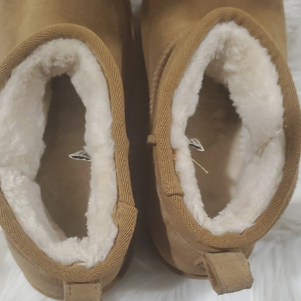 Cushion aire Tan Wedge Winter Boots - Picture 8 of 16